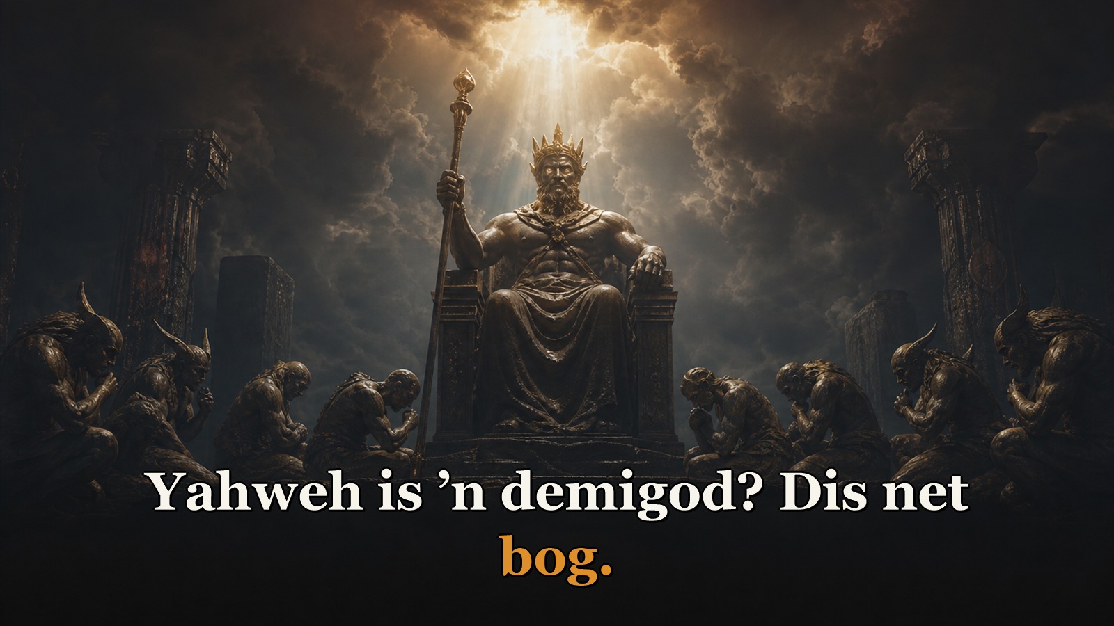 Was Yahweh 'n demigod? Antieke godsdiens en die misbruik van moderne kategoriee
