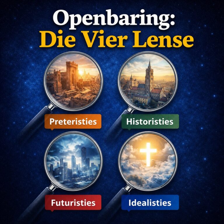 Openbaring: Die Vier Lense – preteristies, historisties, futuristies en idealisties
